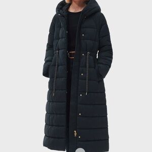 Barbour Alexandria Midi Puffer Black US 4/UK 8